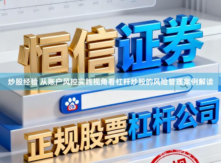 炒股经验 从账户风控实践视角看杠杆炒股的风险管理案例解读